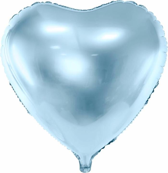Produktbild Partydeco Herzballon Hellblau 45cm (1 x)
