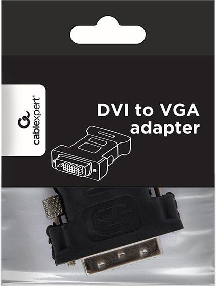 Produktbild Gembird Adapter DVI-A male to VGA 15-pin HD (3 rows) female, black (DVI, VGA, 4.20 cm)