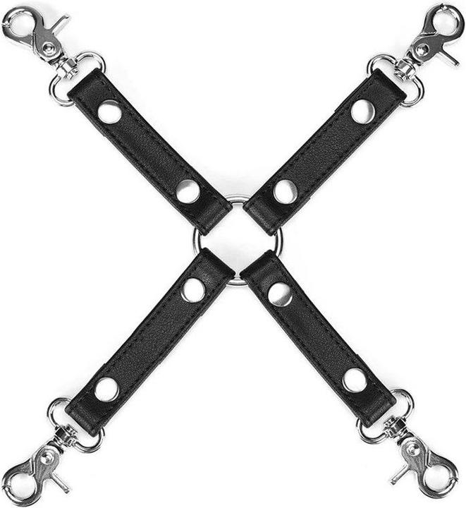 Produktbild Liebe Seele 4er Lederfessel Hogtie mit Clips (Nickelfrei)