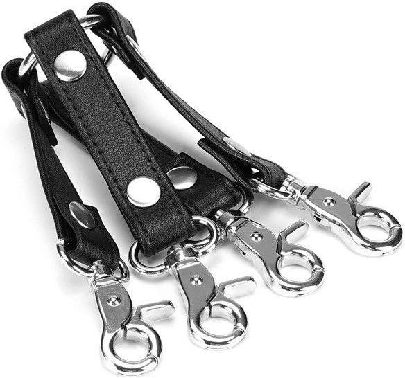 Produktbild Liebe Seele 4er Lederfessel Hogtie mit Clips (Nickelfrei)