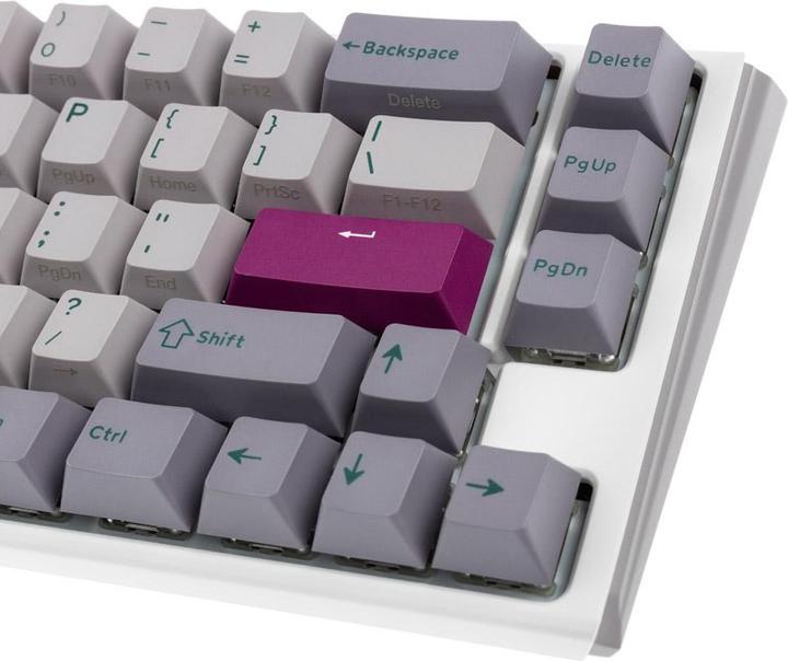 Actual product image Ducky One 3 Mist Grey SF Gaming Keyboard, RGB LED - MX-Blue (US) (US, Cable)