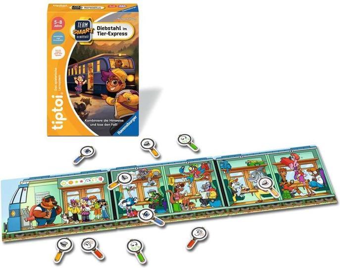 Produktbild Ravensburger tiptoi Spiel 00226 - Team SMART ermittelt – Diebstahl im Tier-Express, fantastisches (Deutsch)