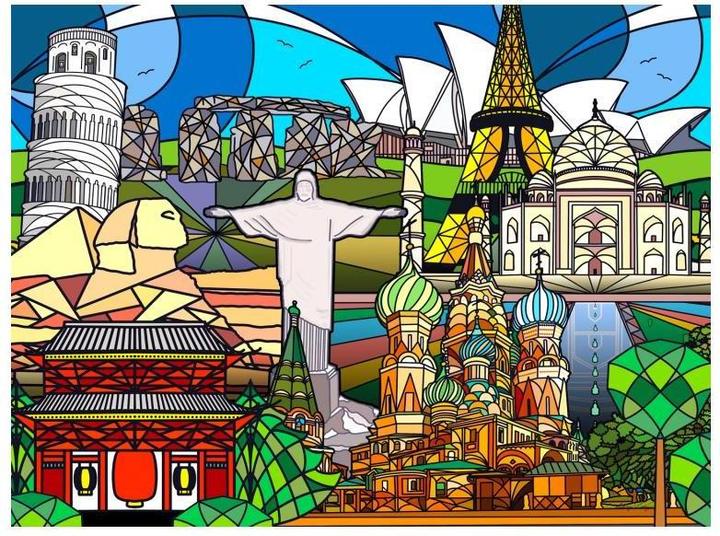 Produktbild Enjoy Puzzle ENJOY-2054 - World Landmarks, Puzzle, 1000 Teile (1000 Teile)