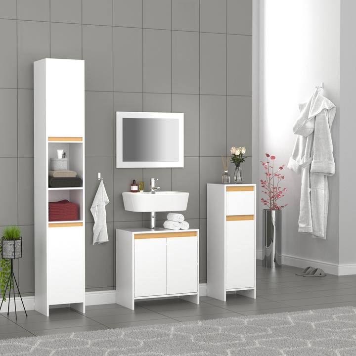 Produktbild VCM Holz Badunterschrank Malira Drehtüren