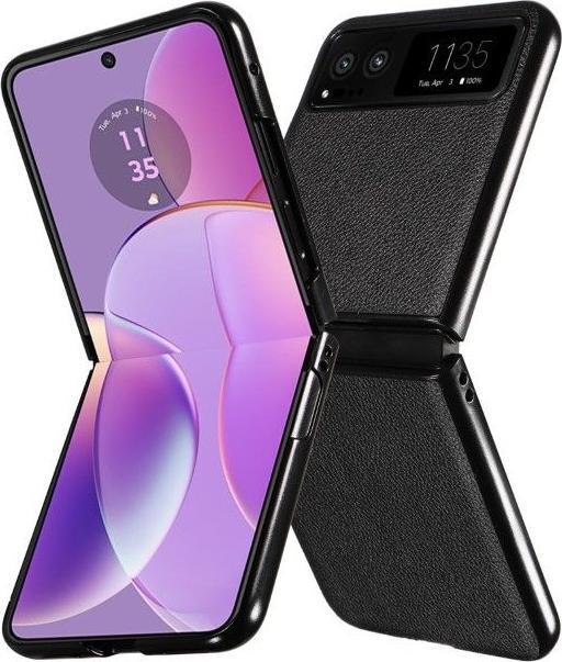 Actual product image MU Classic Litchi Leather Bookcover Series (Motorola Razr 40)