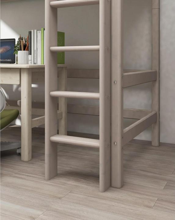 Actual product image Flexa Loft bed Classic with straight ladder (90 x 200 cm)