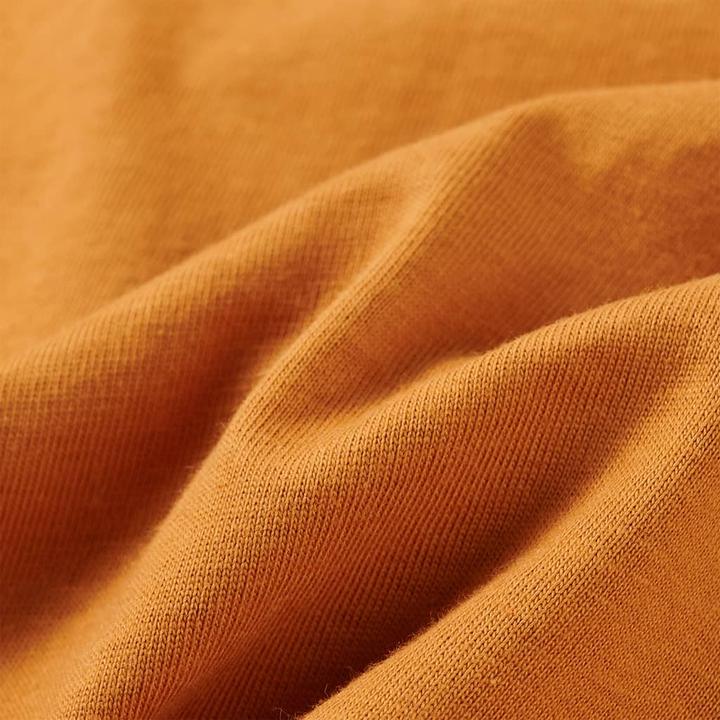 Immagine prodotto VidaXL Camicia da bambino a maniche lunghe ocra scuro 116,Materiale: 100 (116)