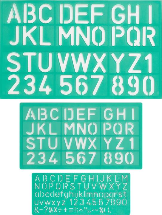Produktbild Linex Schriftschablonen-Set (30 mm)
