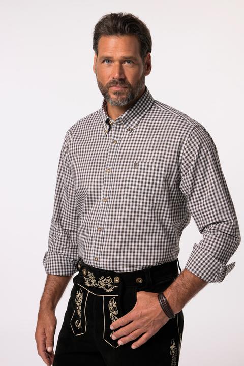 Produktbild JP1880 Karohemd, Tracht, Langarm, Buttondown-Kragen, Modern Fit (5XL)