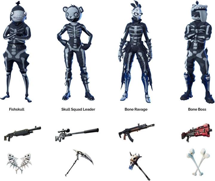 Produktbild Jazwares Fortnite 4 Figuren Pack T.T.L. | FNT0813