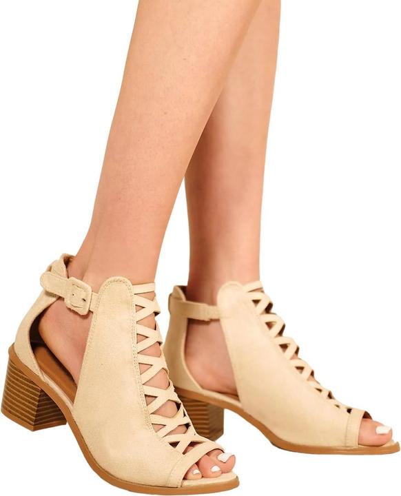 Produktbild Where's That From Sandalen Reydah Gittermuster Wildlederimitat (41)
