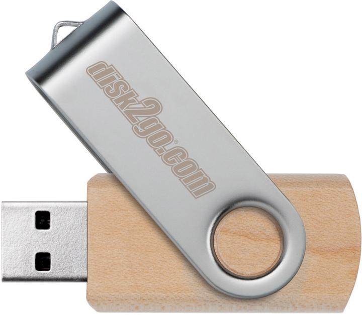 Actual product image Disk2go wood (8 GB, USB-A)