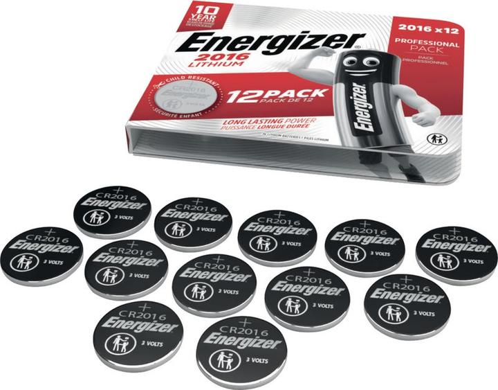 Produktbild Energizer Lithium (12 Stk., CR2016, 90 mAh)