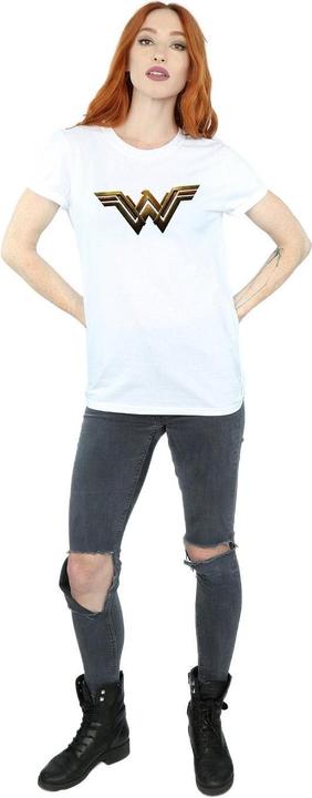 Immagine prodotto Wonder Woman Maglietta Boyfriend in cotone con logo donna/donna (L)