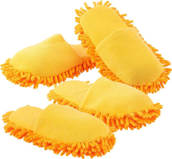 Infactory Set of 2 cleaning slippers with cleaning microfibre sole (45)