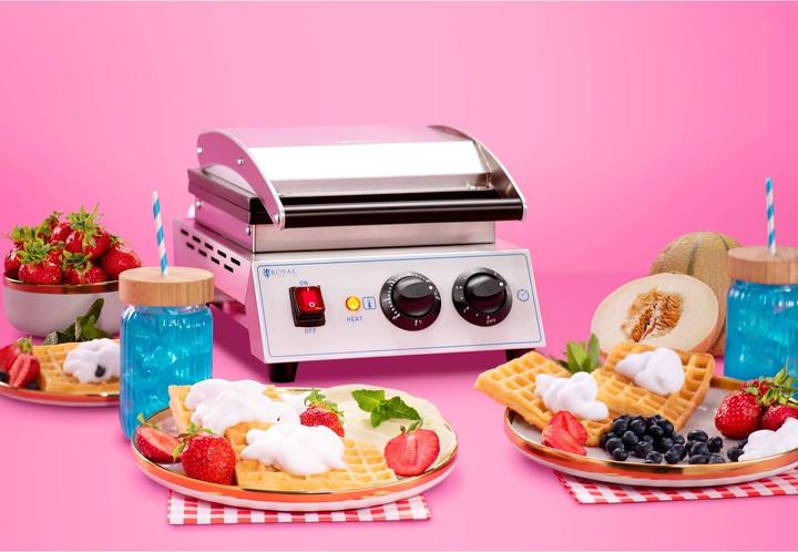 Actual product image Royal Catering Heart Waffle Maker - Belgian waffles - 1,500 W