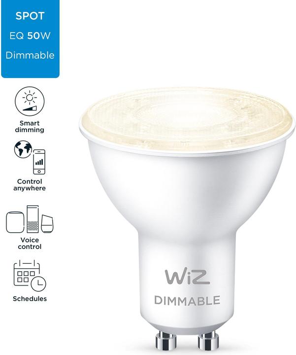 Produktbild WiZ Warm White (GU10, 4.70 W, 345 lm, 1 x, F)