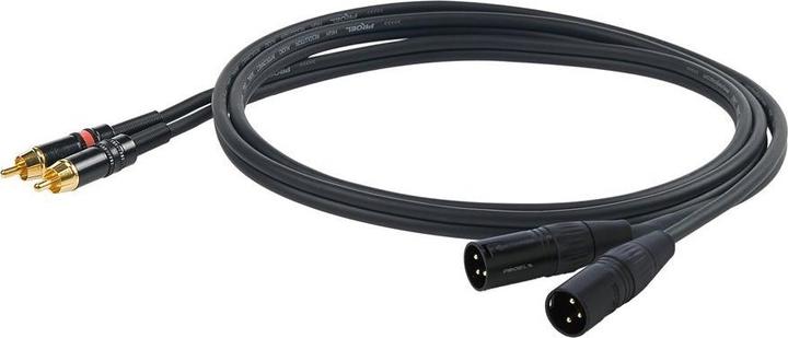 Proel Adapter cable 2x XLR - 2x Cinch (1.50 m, Cinch)