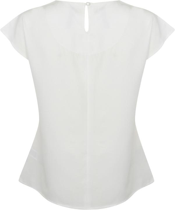 Actual product image Henbury Top with pleated design at the front Short sleeves (4XL)