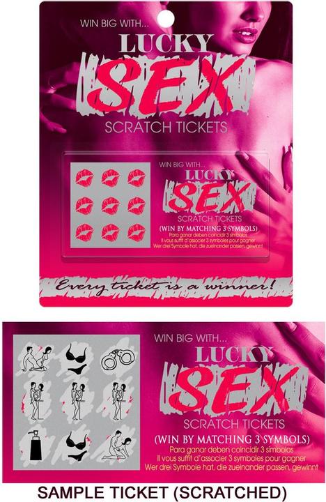 Produktbild Kheper Games Lucky Sex Scratch Tickets (Geschicklichkeitsspiel, Englisch, Französisch, Deutsch, Spanisch)