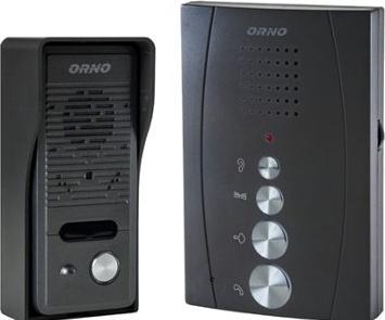 Produktbild Orno ELUVIO-Gegensprechanlage für eine Familie, ohne Kopfhörer, schwarze Farbe