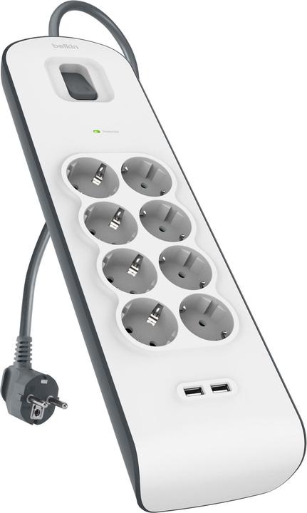 Belkin Steckdosenleiste 8-fach 2 Meter Netzkabel BSV804vf2M-V2 (8 x, 2 m)