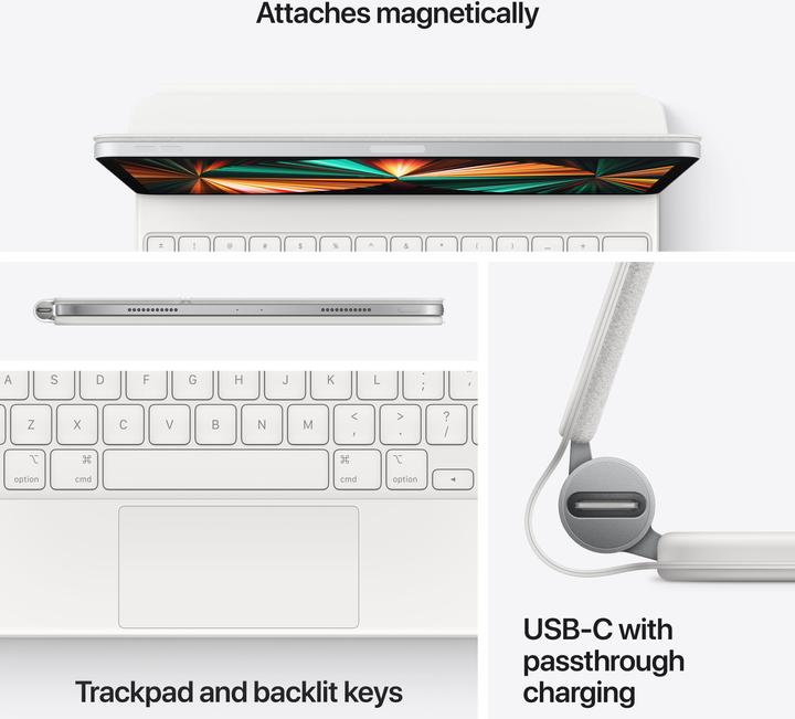 Immagine prodotto Apple Magic Keyboard (DE, iPad Pro 12.9 2018 (3. Gen), iPad Pro 12.9 2020 (4. Gen), iPad Pro 12.9 2021 (5a generazione))
