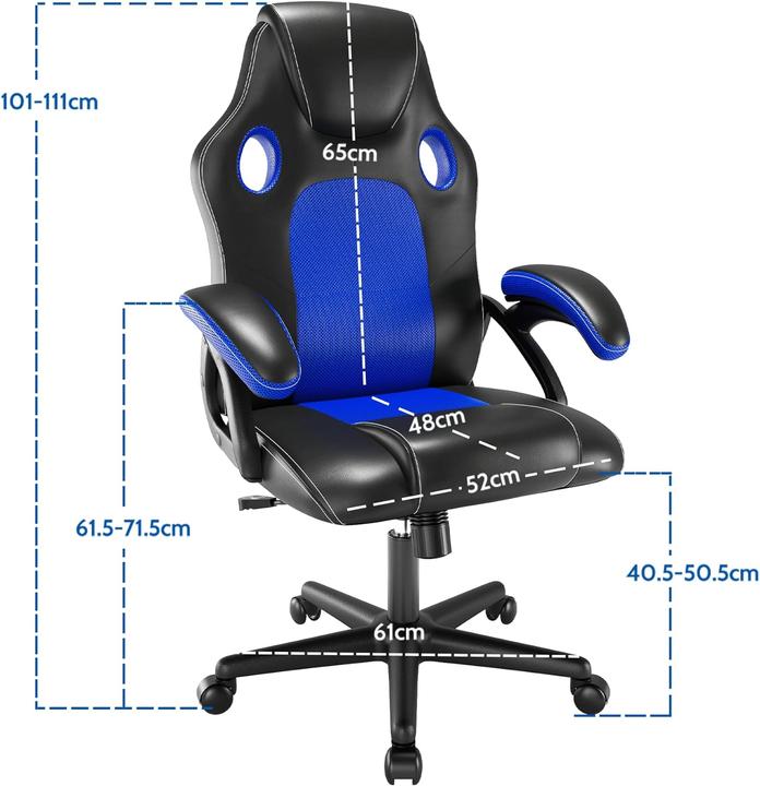 Actual product image Play haha Gaming Chair 1 Blue