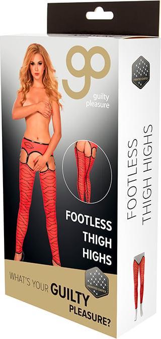 Actual product image Guilty Pleasure Gp Printed Footless Thigh Highs M (M)