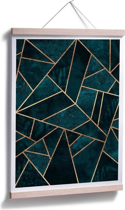 Produktbild Trenddeko Blau-grüner Edelstein (80 x 100 cm)