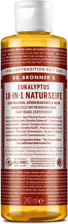 Dr. Bronner's 18-IN-1 Eukalyptus (Flüssigseife, 240 ml)
