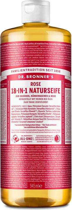Dr. Bronner's 18-IN-1 Rose (Flüssigseife, 945 ml)