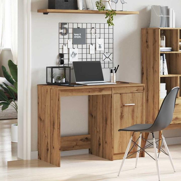 Actual product image VidaXL Schreibtisch Bürotisch Computertisch Arbeitstisch Tisch Artisan-Eiche (100 x 50 x 76 cm)