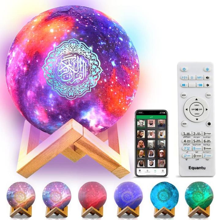 Image du produit Obest Quran Bluetooth-Lautsprecher mit 3D-Mondlampe (4 h, Fonctionnement sur batterie)