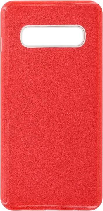 Actual product image OEM Silicon Case Glittery for Samsung Galaxy S10 red (Samsung Galaxy S10)