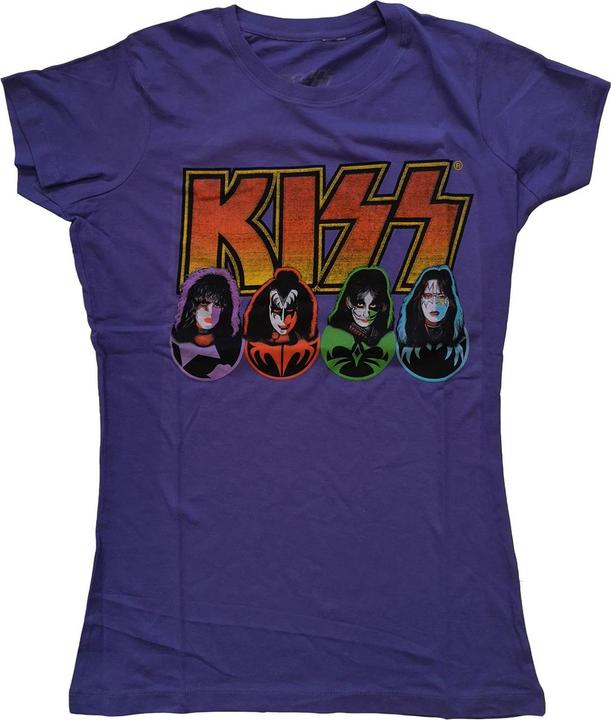 KISS Womens/Ladies Logo, Faces & Icons Cotton T-Shirt