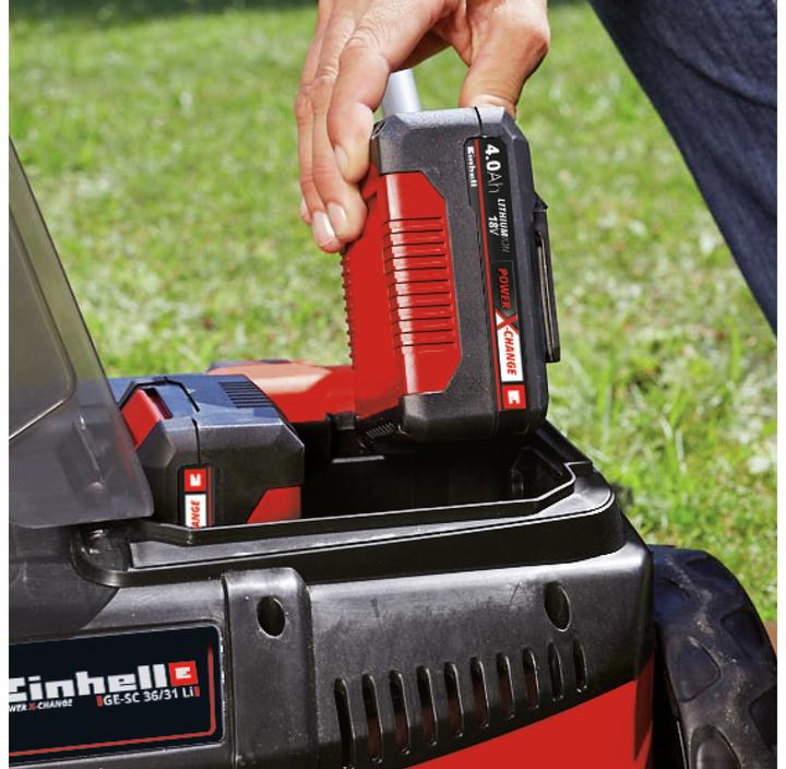 Produktbild Einhell Akku-Vertikutierer GC-SC 36/31 LI + 2x Starterset