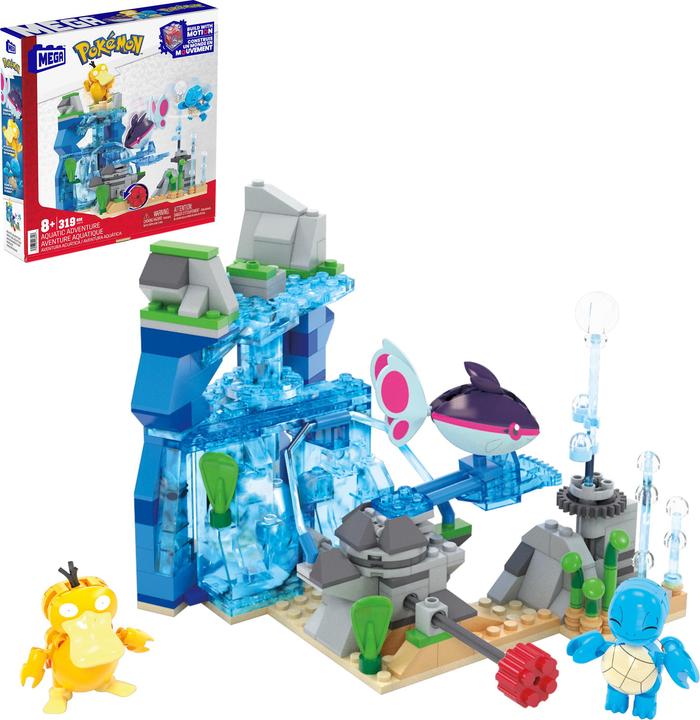 Immagine prodotto MEGA Set di giocattoli da costruzione Pokémon avventura acquatica con 3 figure d'azione