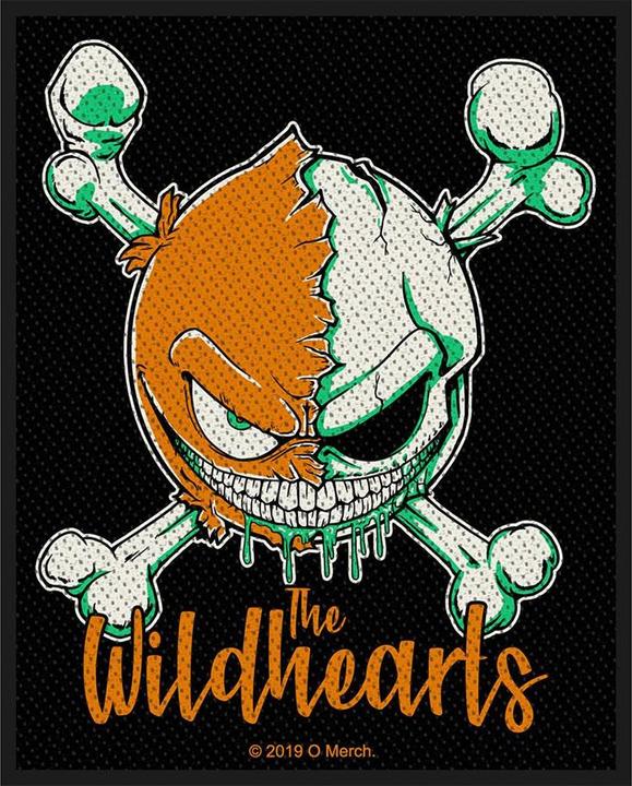 The Wildhearts Sew-On Woven Skull Patch