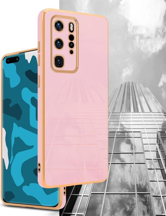 Produktbild Cadorabo Hülle für Huawei P40 PRO / P40 PRO+ im TPU mit Kameraschutz LM130 Style (Huawei P40 Pro+)