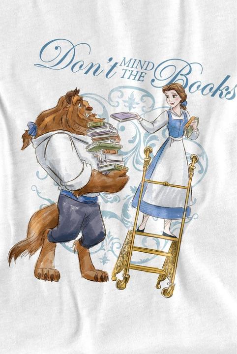 Produktbild Beauty And The Beast Don't Mind the Books TShirt (128)