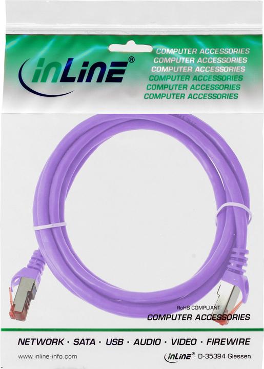 Produktbild InLine 2m Cat.6 Patchkabel 1000 Mbit RJ45 (S/FTP, CAT6, 2 m)
