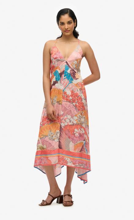 Image du produit Superdry Robe imprimée en jacquard à ourlet en pointes (14)