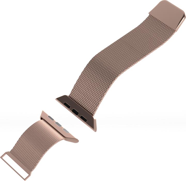 Image du produit Puro Milanese Magnetic Band - Pasek ze stali nierdzewnej do Apple Watch 38/40/41 mm (różowe złoto) (38 mm, 40 mm, 41 mm, Acier inoxydable)