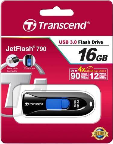 Actual product image Transcend JetFlash 790 (16 GB, USB-A)
