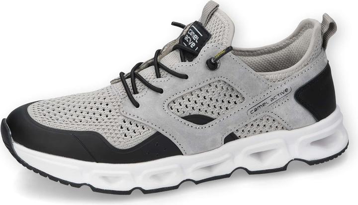 Camel Active Sneaker textile/jaquard HELLGRAU