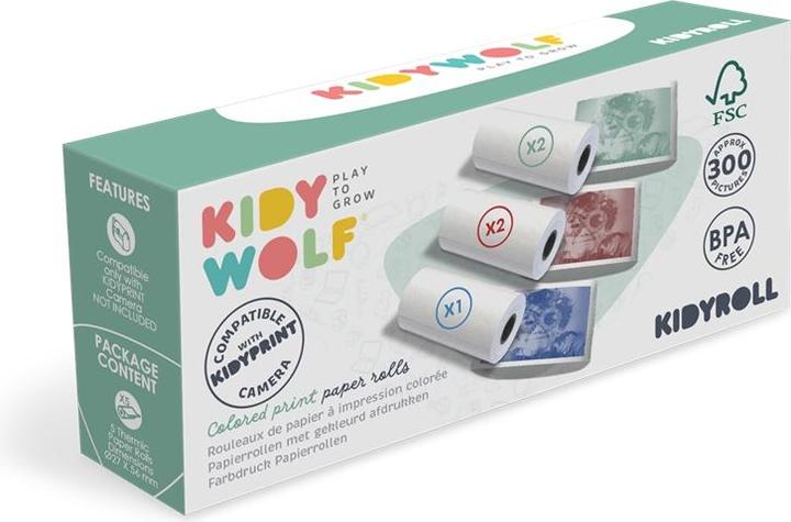 Produktbild Kidywolf Buntpapier zu Sofortbildkamera 5 Rollen