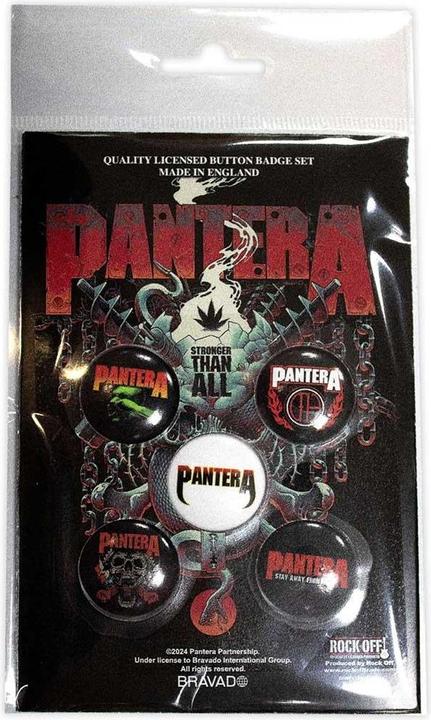 Actual product image Pantera Stay Away From Me Badge (Pack of 5)