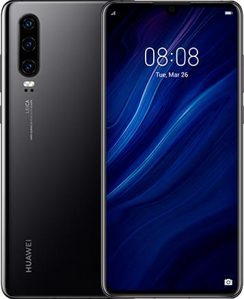 Huawei P30 (128 GB, Black, 6.10", Dual SIM, 40 Mpx, 4G)