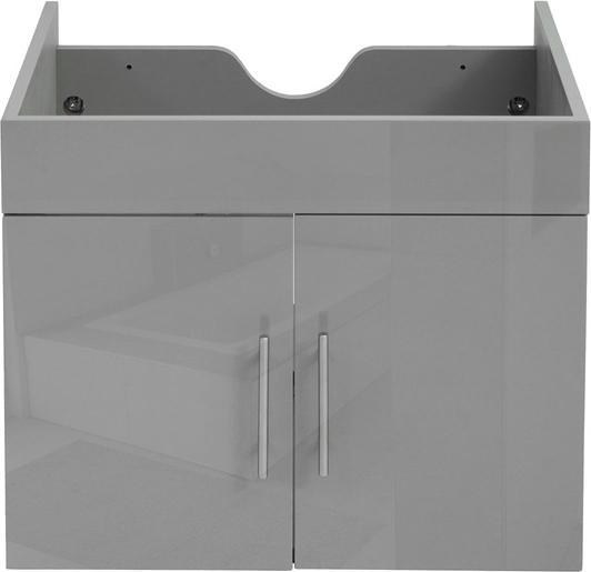 Immagine prodotto Mendler Mobile base per lavabo, mobile base per lavabo per il bagno, grigio lucido da 60 cm (60 x 46 x 48 cm)